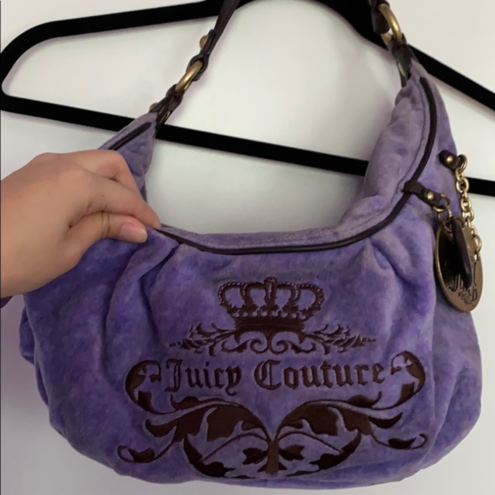 Juicy Couture purple shoulder bag